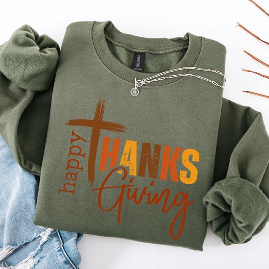 Discover Happy Thanksgiving Shirt, Family Thanksgiving Turkey Gifts, Pumpkin Season Shirt, Thanksgiving Sweatshirt, Thanksgiving Pumpkin Crewneck