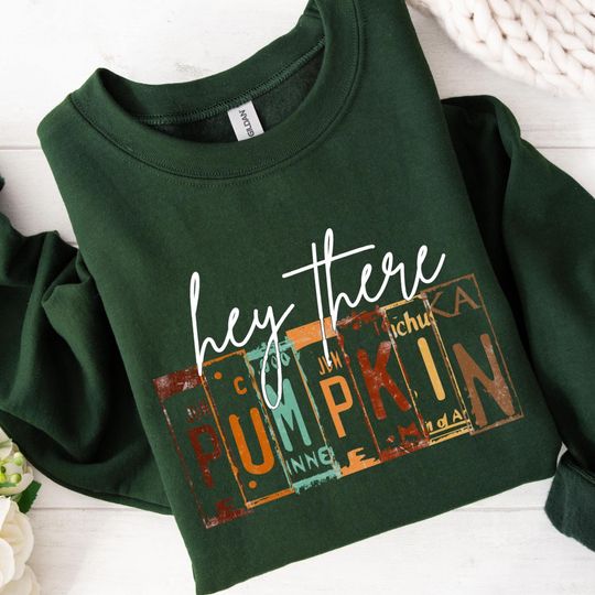 Discover Fall Shirt for Women Thanksgiving Shirt, Hey Pumpkin Shirt, Thanksgiving Sweatshirt Cute