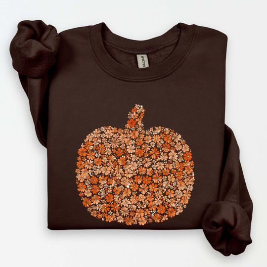 Discover Flower Pumpkins Hand Picked Daily Tshirt,Pumpkin Sweatshirt