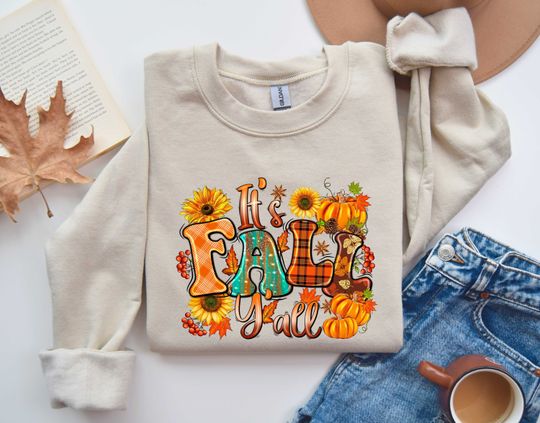 Discover It's fall you'all sweatshirt, it's fall shirt, Leopard pumpkin tee,fall vibes