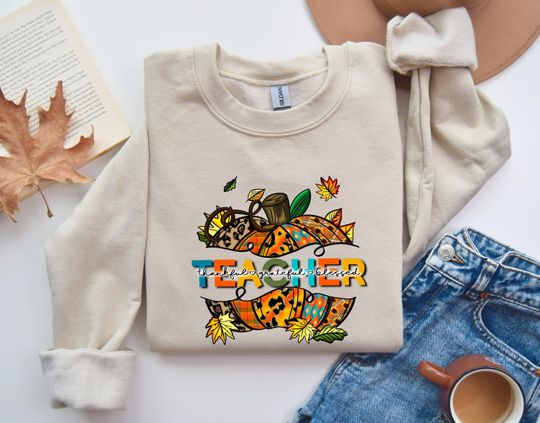 Discover Thankful Teacher Sweatshirt, Teacher Gobble Gobble Sweater, Thanksgiving Teacher Crewneck