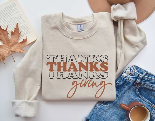 Discover Thankful Sweatshirt, Womens Thanksgiving Sweatshirt, Thanksgiving Gift