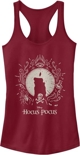 Discover Fifth Sun Women's Hocus Pocus Black Flame Slim Fit, Scoop Hem Racerback Tank