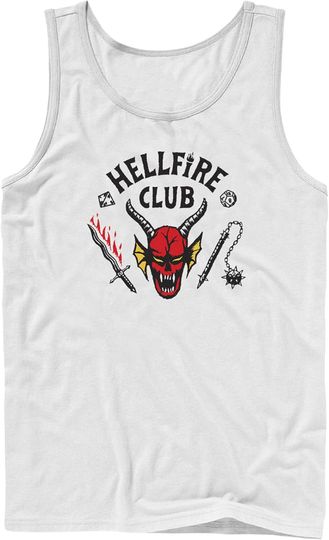 Men's Stranger Things Welcome to The Hellfire Club Tank Top