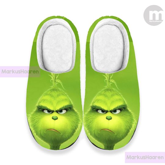 Angry funny character Face 3D All Over Print Slipper, Winter Indoor Slipper, Christmas Slippers