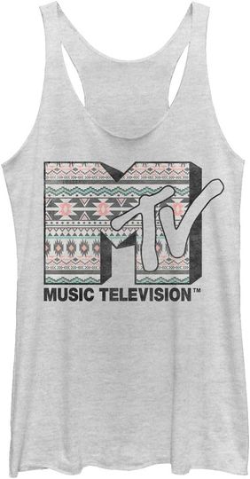 Discover Fifth Sun MTV Tribal Fill-Racer Back Women's Racerback Tank Top