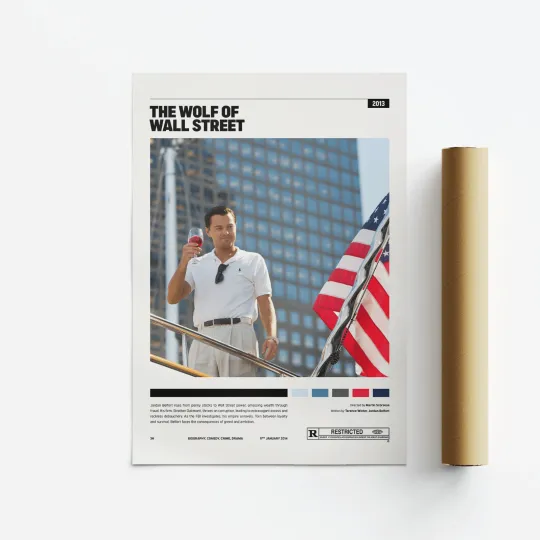 The Wolf of Wall Street Minimalist Movie Poster