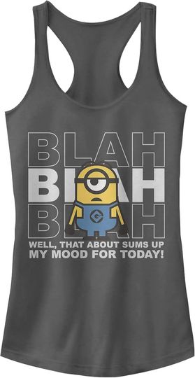 Discover Fifth Sun Minions Blah 2D Women's Racerback Tank Top