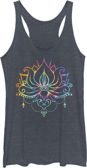 Discover Fifth Sun Women's Lotus Bloom Racerback Tank Top