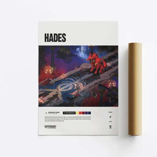 Discover Hades 2020 Video Game Art Poster Print