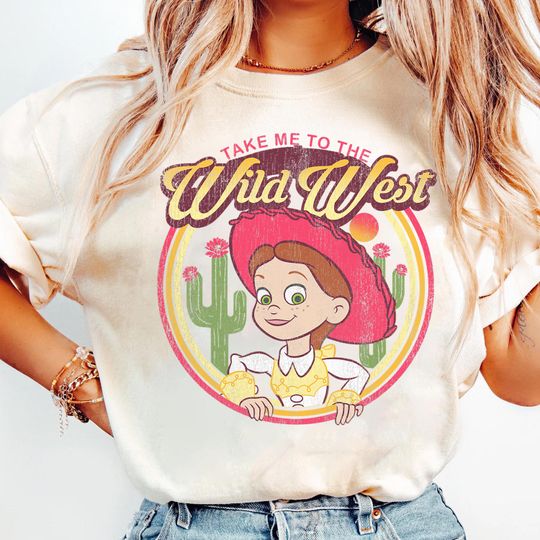 Discover Disney Pixar Toy Story Jessie Take Me To The Wild West shirt, Disneyland Family Vacation Trip Gift Tee, Walt Disney World Tee Birthday shirt