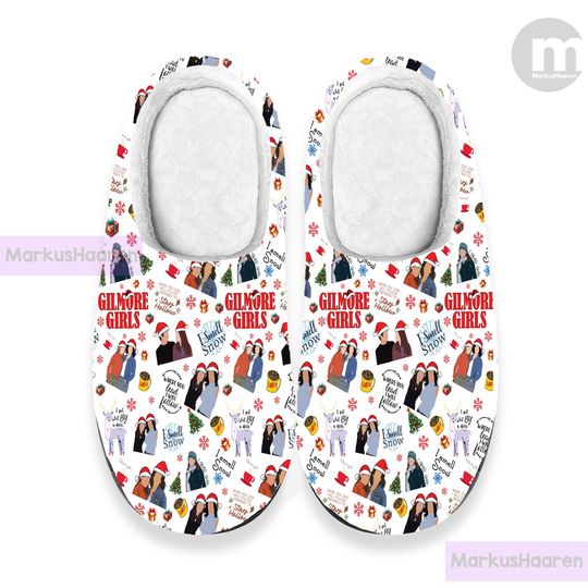 Gilmore Girls 3D All Over Print Slipper, Winter Indoor Slipper, Christmas Slippers