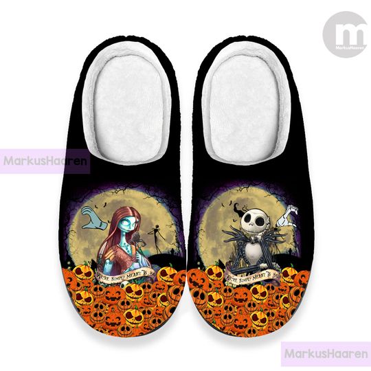 Nightmare Before Christmas 3D All Over Print Slipper, Winter Slipper, Christmas Slippers