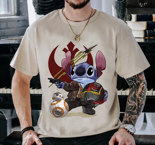 Discover Disney Stitch Obi Wan Costume Star Wars T-Shirt, Stitch Shirt, Star Wars Tee, Magic Kingdom, Walt Disney World, Disneyland Family Outfits