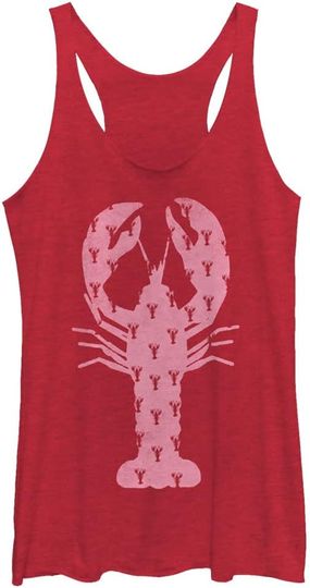Discover Fifth Sun Lost Gods Lobster Tail-Pink Women's Racerback Tank Top