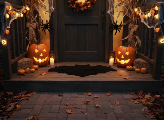 Discover Halloween Bat Bath MatGothic Rug Decor Front Door  Non-Slip Rug