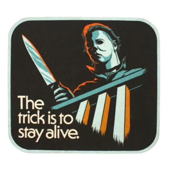Discover NEW Creepy Co. Halloween TRICK IS TO STAY ALIVE RUG Michael Myers 38x34" Horror