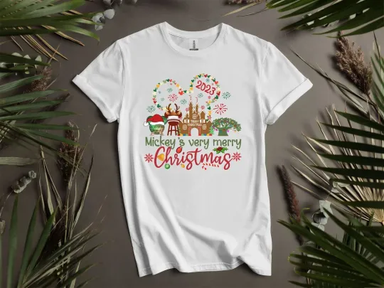Discover Mickey's Verry Merry Christmas T-shirt T shirt Men Women Unisex Tshirt I92