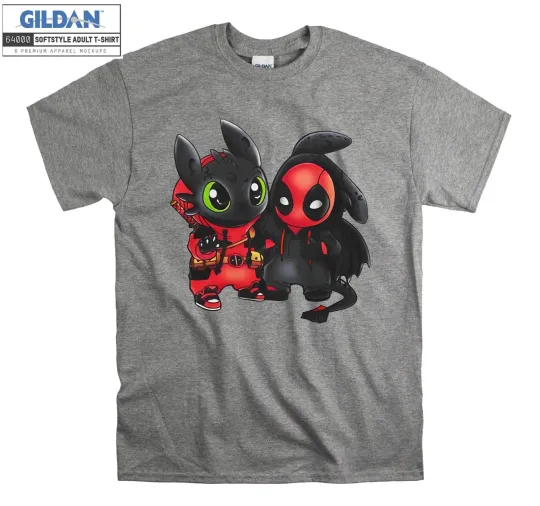 Toothless and Deadpool Friends T-shirt Gift