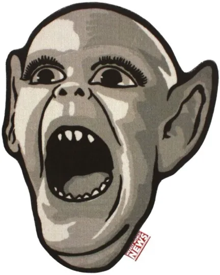 Discover NEW Creepy Co Weekly World News BAT BOY Face Accent Rug 36x27 Musical Home Decor