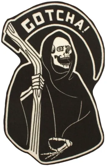 Discover NEW Creepy Co. GRIM REAPER GOTCHA Rug 36"x23" Halloween Gothic Horror Home Decor