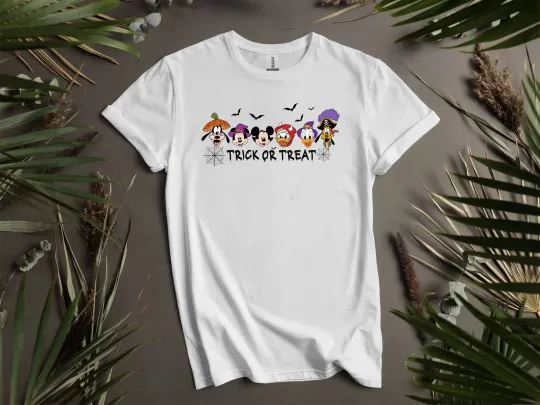 Discover Trick Or Treat Mickey's Friends T-shirt T shirt Men Women Unisex Tshirt I212