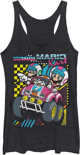 Discover Fifth Sun Nintendo Kart Dart Women's Racerback Tank Top