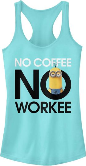Discover Fifth Sun Minions No Workee Women's Racerback Tank Top