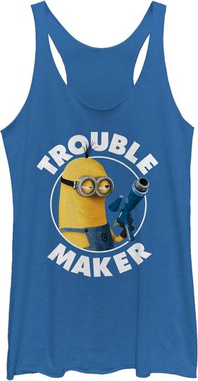 Discover Fifth Sun Despicable Me Trouble Maker Women's Racerback Tank Top