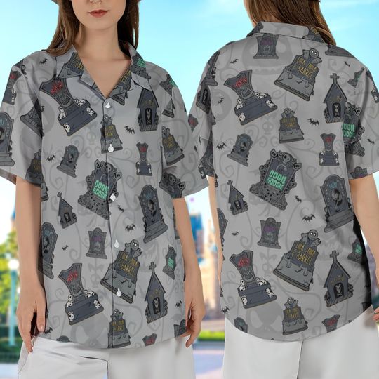 The Nightmare Before Christmas Tombstone Hawaiian Shirt