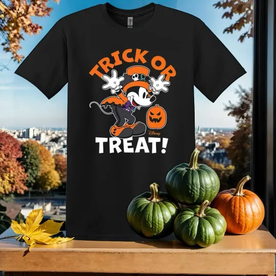 Discover Cute Trick Or Treat Mickey T-shirt T shirt Men Women Unisex Tshirt SY70