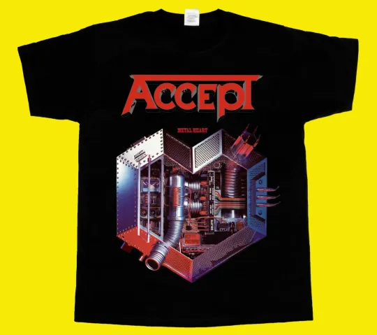 Discover ACCEPT METAL HEART UDO Short - Long Sleeve New Black T-SHIRT 345XL
