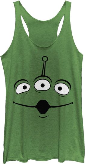 Discover Fifth Sun Pixar Toy Story Alien Face Women's Racerback Tank Top