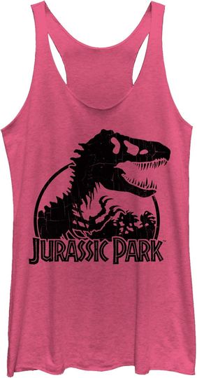Fifth Sun Jurassic Park Big Bones Women's Racerback Tank Top