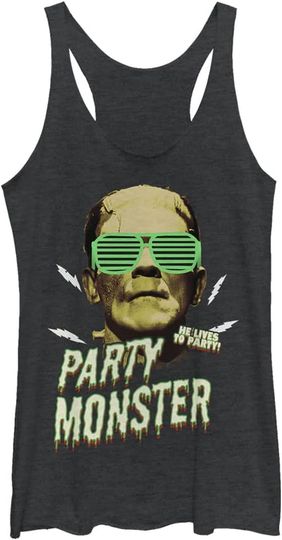 Discover Fifth Sun Universal Frankenstein Party Monster Women's Racerback Tank Top