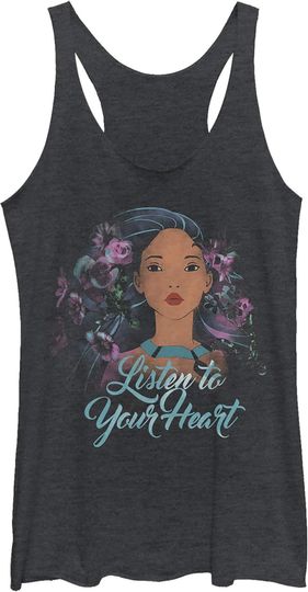 Discover Fifth Sun Disney Princesses Flower Pocahontas Women's Racerback Tank Top