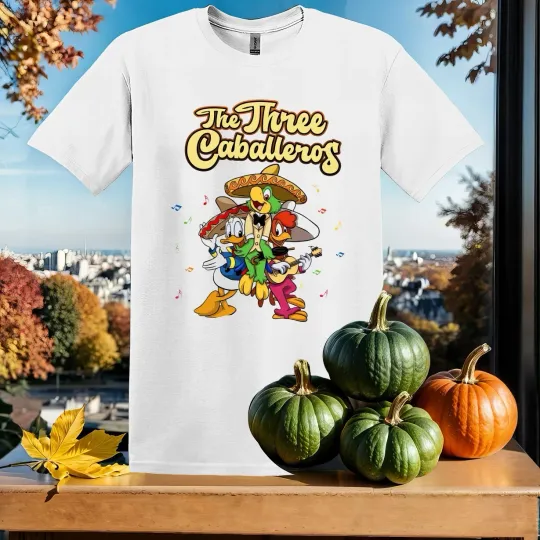 The Three Caballeros T-shirt Kids Men Women Unisex Tshirt