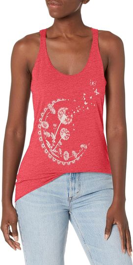Discover Fifth Sun Dandelion Moon Women's Fast Fashion Racerback Tank Top