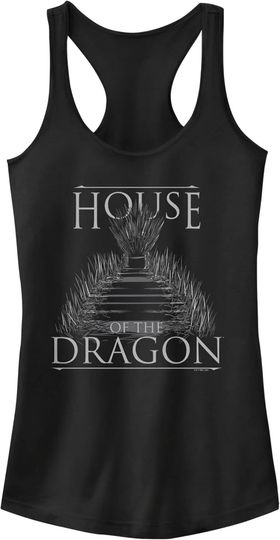 Fifth Sun Women's House of The Dragon Juniors' Iron Throne Racerback Tank Top
