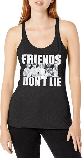 Fifth Sun Stranger Things Cast Friends Don't Lie Women's Racerback Tank Top