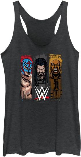 Discover Fifth Sun Wrestling Entertainment Brush Fill Women's Fast Fashion Racerback Tank Top