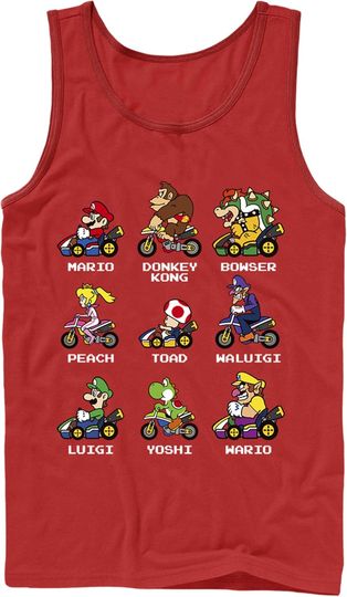Men's Nintendo Mario Kart Cast Tank Top