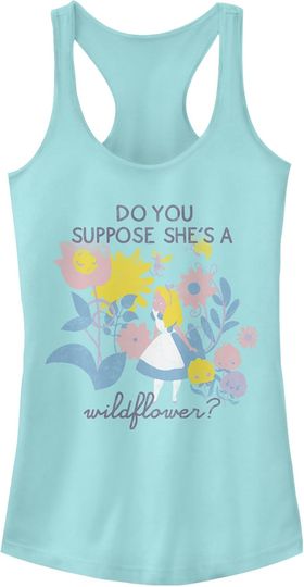 Discover Fifth Sun Disney Alice in Wonderland Wildflower Women's Racerback Tank Top