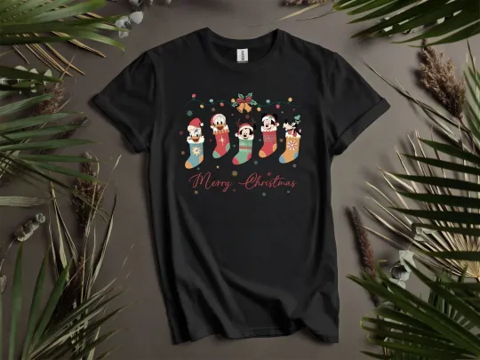 Discover Merry Christmas Mickey's Friends T-shirt