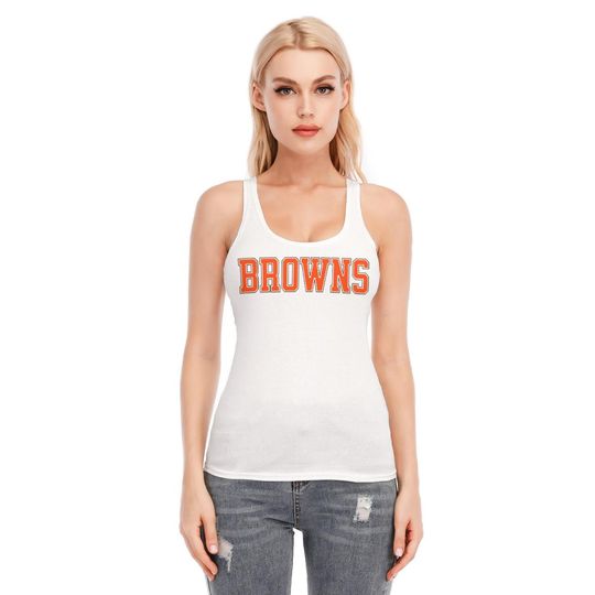 Discover Browns Tank Top, Vintage Style, Game Day Shirt, Cute Sports Top, Womens Athletic Tank