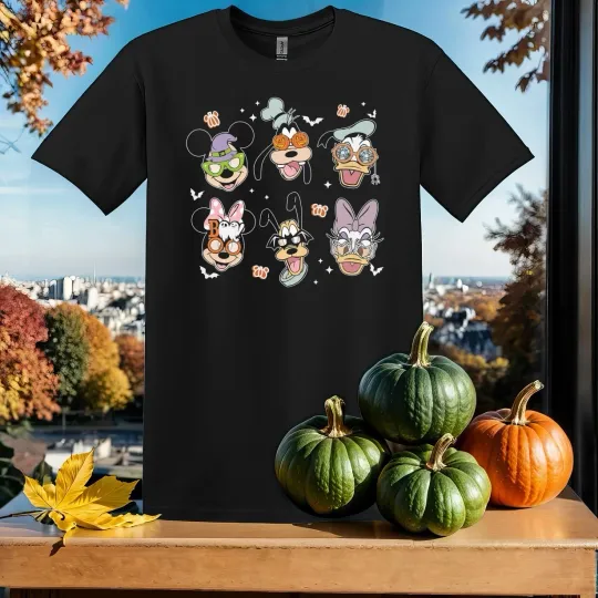 Discover Funny Mickey And Friends Sunglass T-shirt T shirt Men Women Unisex Tshirt SY436