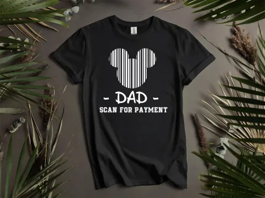 Discover Dad Scan For Payment T-shirt