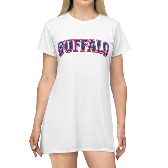 Discover Buffalo Football T Shirt Dress, Womens Game Day Dress, Sports Fan Clothing