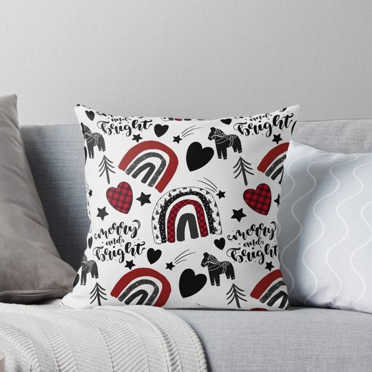 Discover Christmas Pattern Pillow