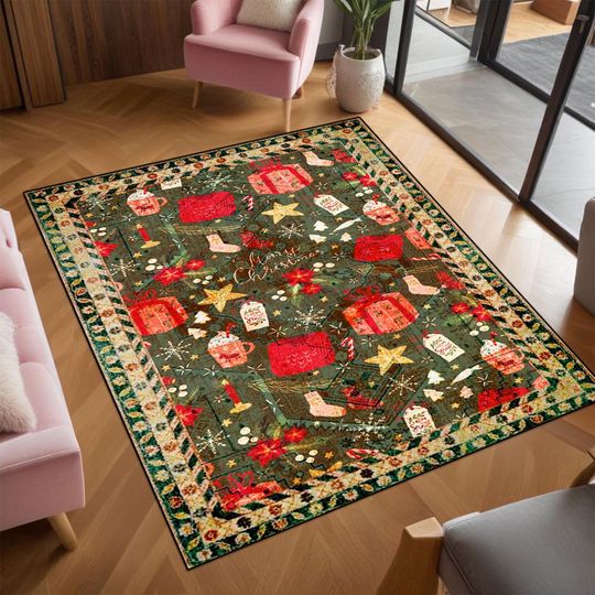 Discover Noel Gift Rug, Christmas Decor, New Year Gift Rug, Merry Christmas Rug, Chrismast Rug, Merry Christmas Rug, Christmas Gift Rug,Xmas Door Mat